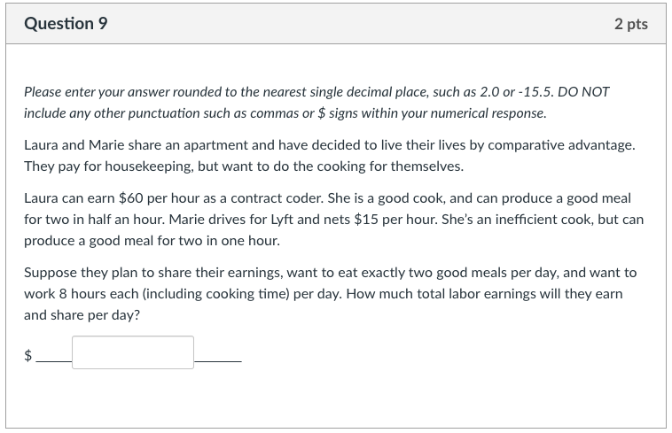 nearest single decimal place, such as 2.0 or -15.5. DO NOT include