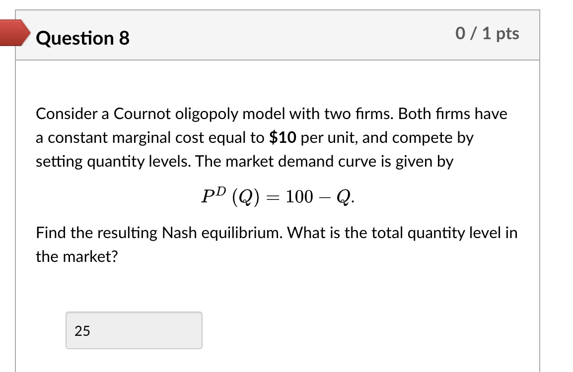 is given by PP (Q) = 150 - 2Q. If firm 1