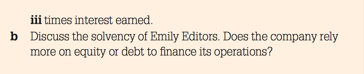 following nancial information regarding Emily's Editors Pty Ltd is available: 2015 Total