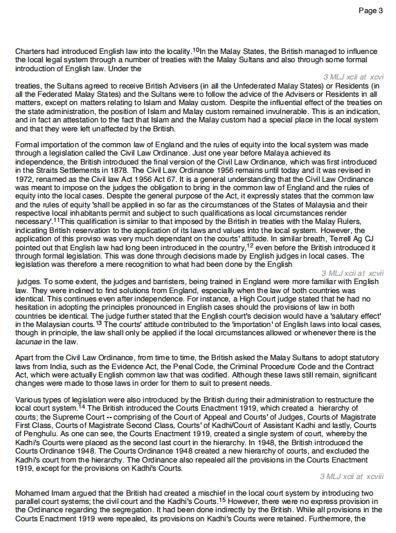 THE MALAYSIAN LEGAL SYSTEM: THE ROOTS, THE INFLUENCE AND THE FUTURE Shamrahayu