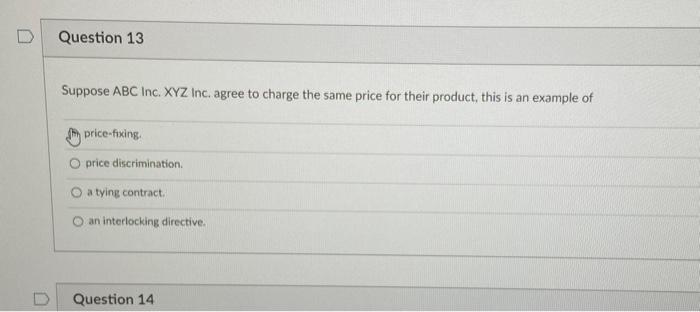 15 A merger between a chicken processing plant and a chicken raising