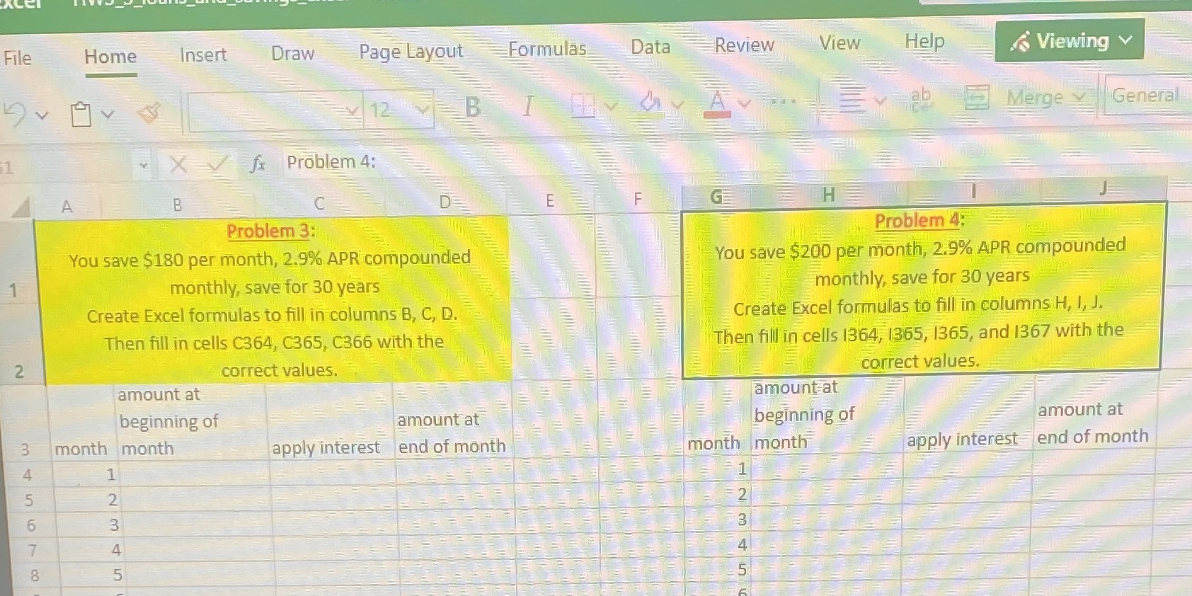  File Home Insert Draw Page Layout Formulas Data Review View Help