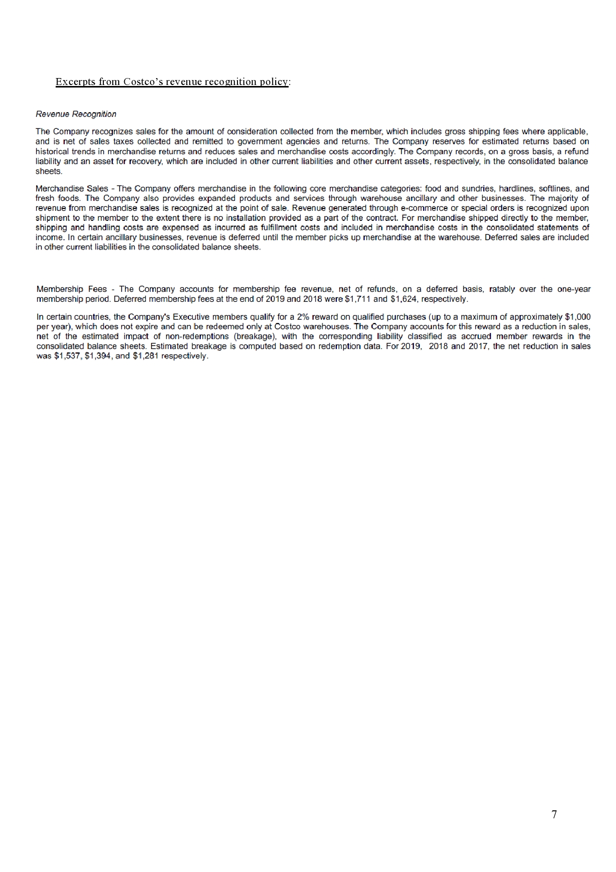 Revenue E25,000 20,000 Gift cards sold in fiscal year 127,000 125,000 a.