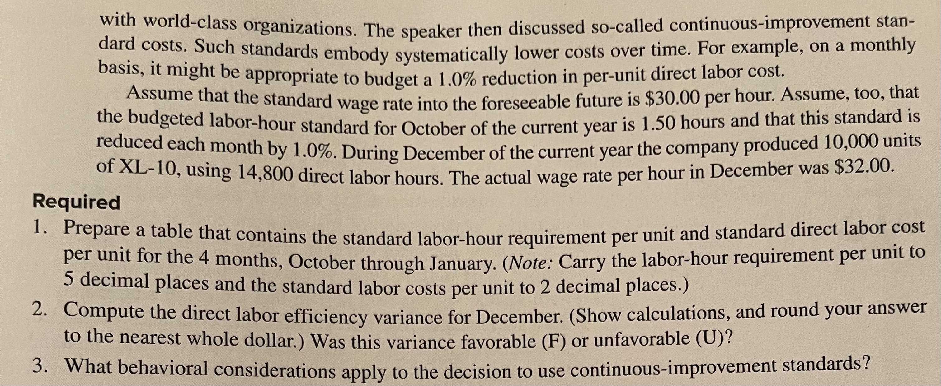 recent seminar you attended, the invited speaker was discussing some of the