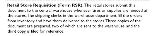 this document to the central warehouse whenever tires or supplies are needed