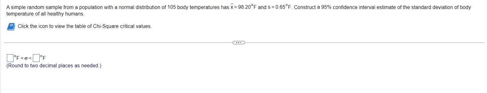  A simple random sample from a population with a normal distribution