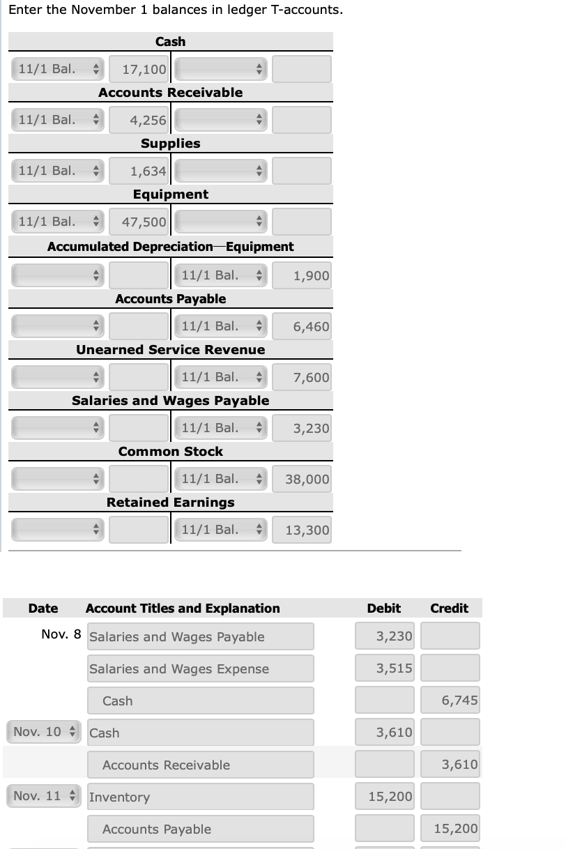 November 30 given During November, the following summary transactions were completed. Comprehensive
