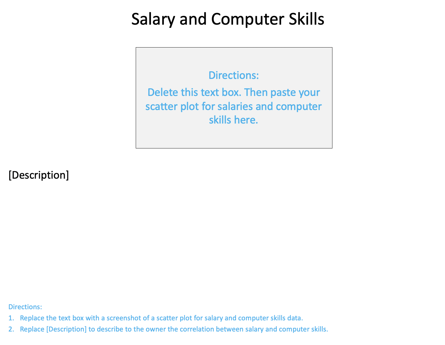 explanation to the owner about how the mean salary and mean age