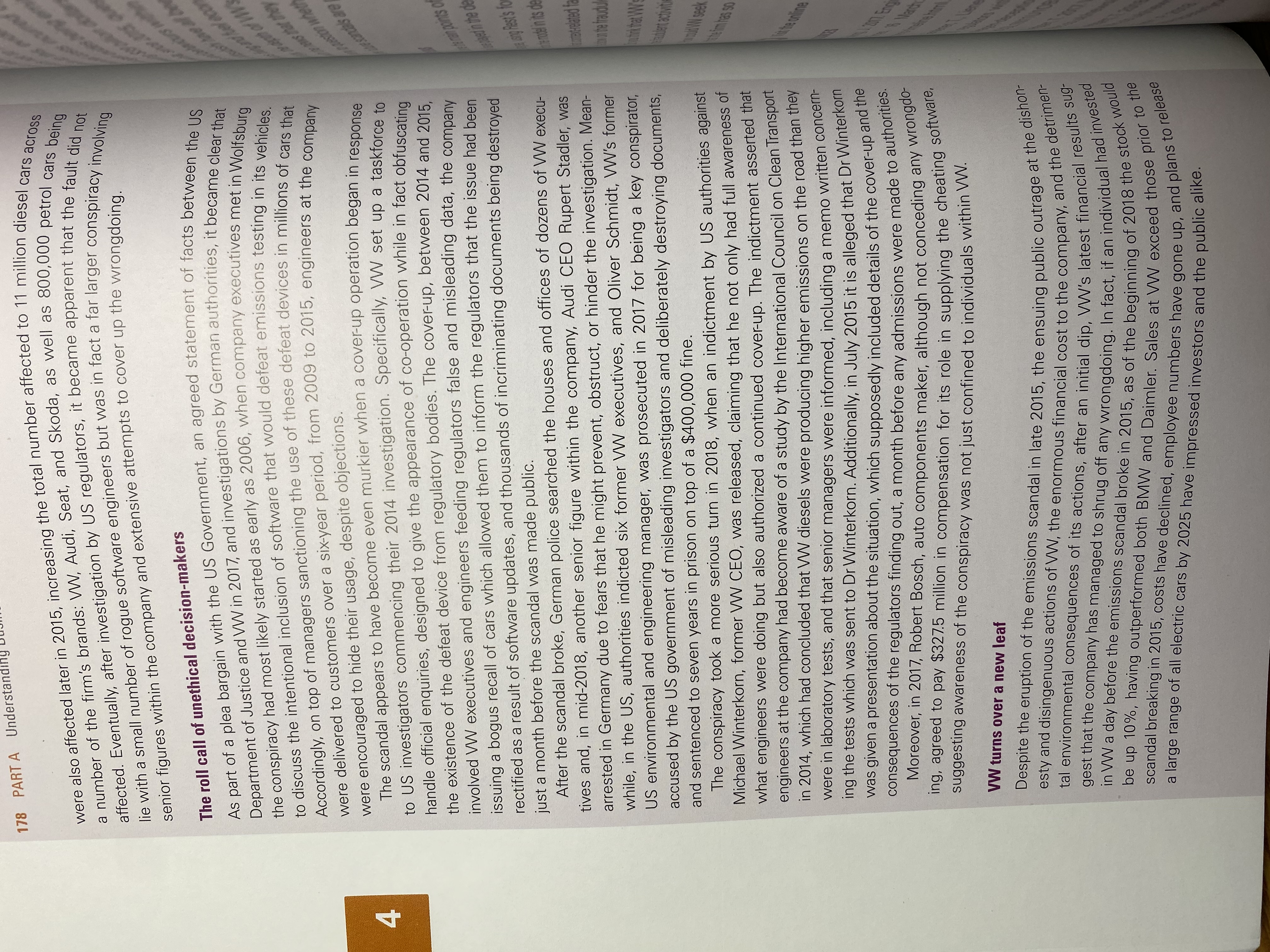 of the firm's brands: VW, Audi, Seat, and Skoda, as well as