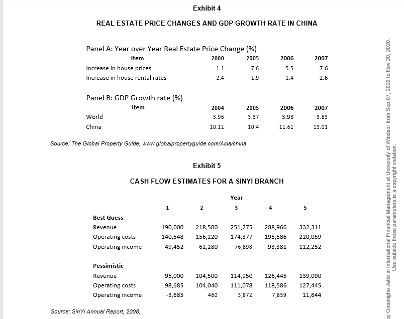 market. In 1999, SinYi had signed a contract with Coldwell Banker (Coldwell)