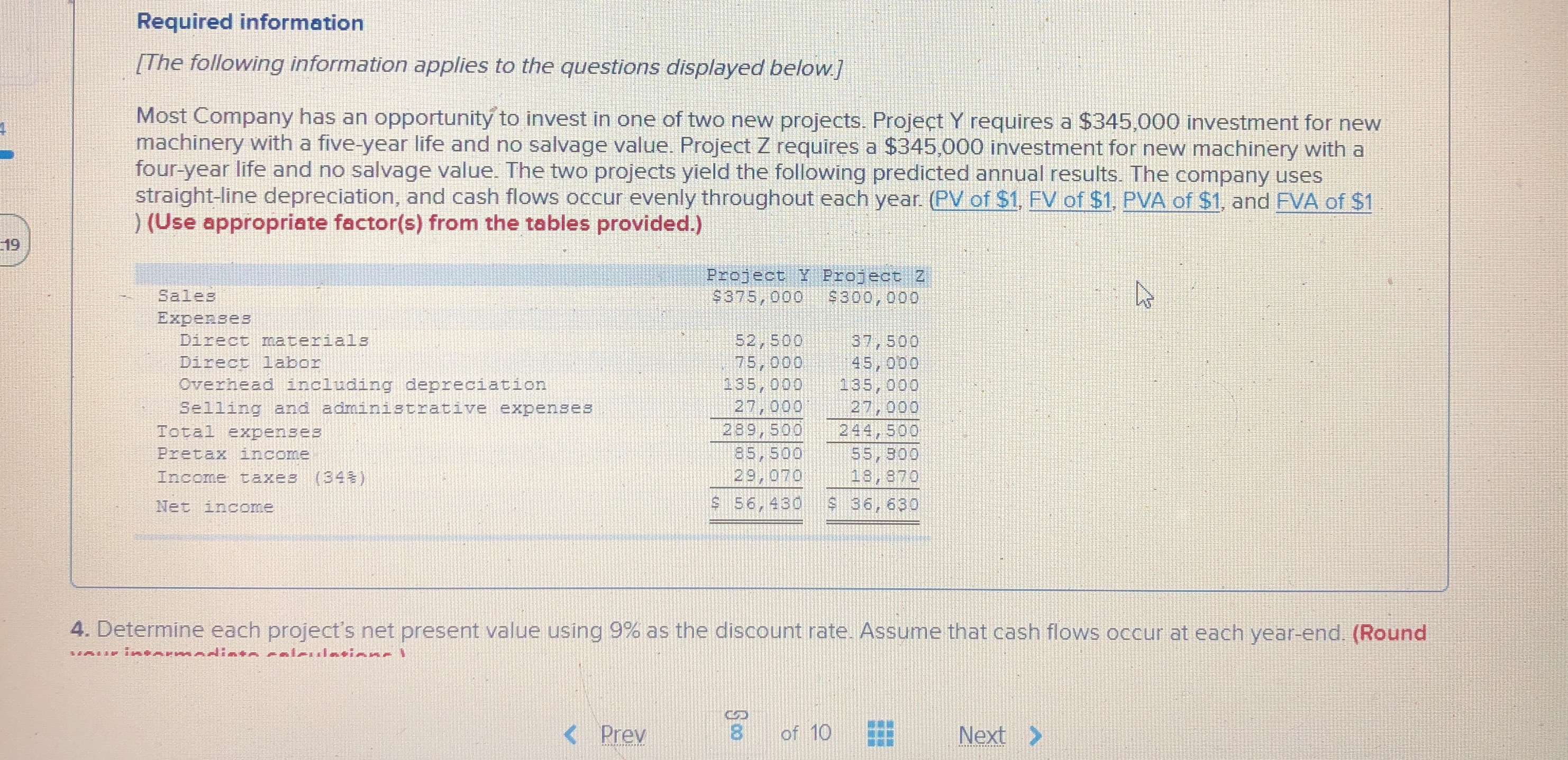 I just need to know how to get the present value factor.