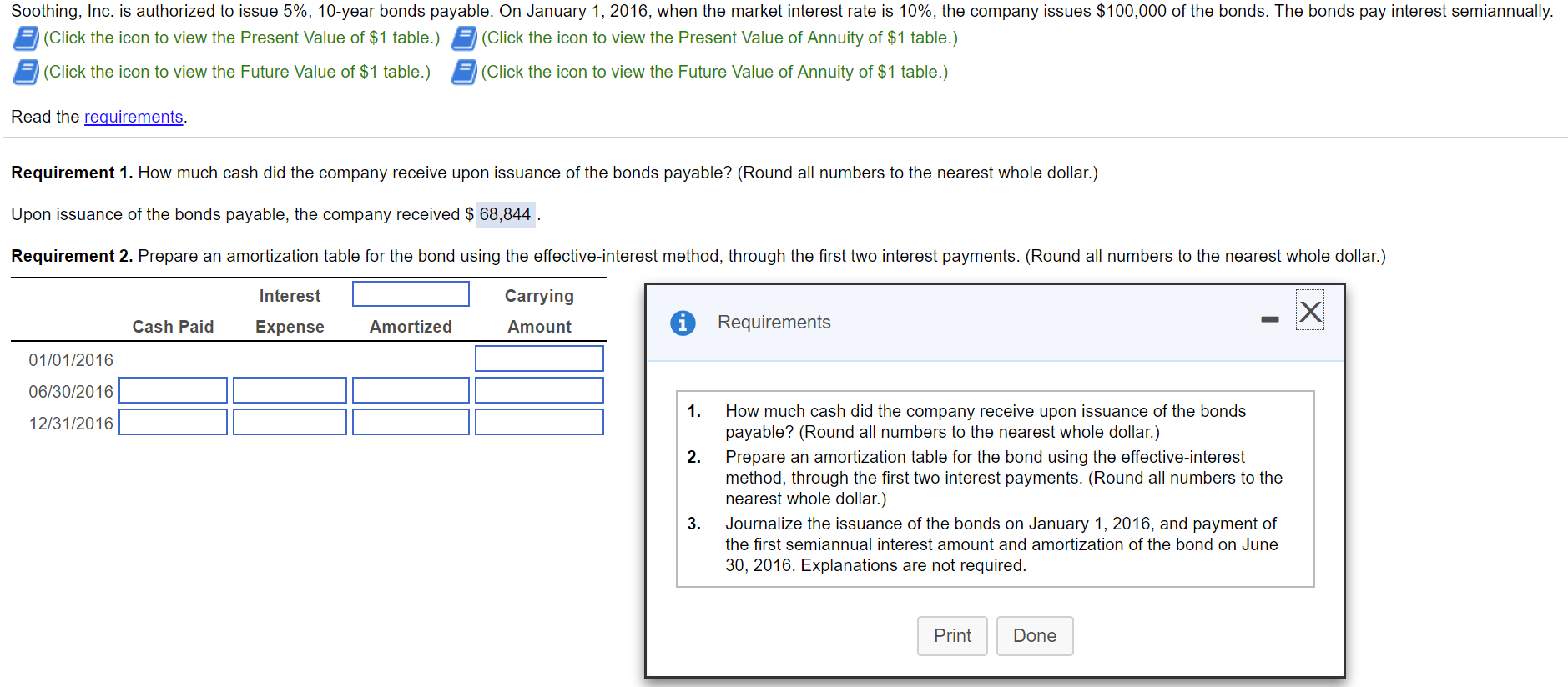 Need help! Attached image below. All help is appreciated. Soothing, Inc. is