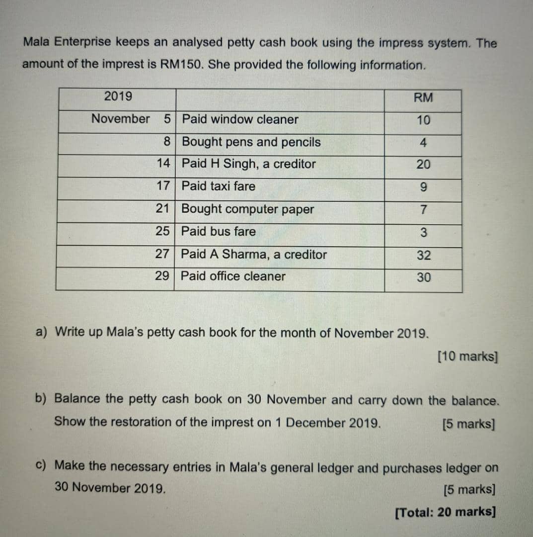 Question 2 Note to tutor: Kindly check in the comment section later