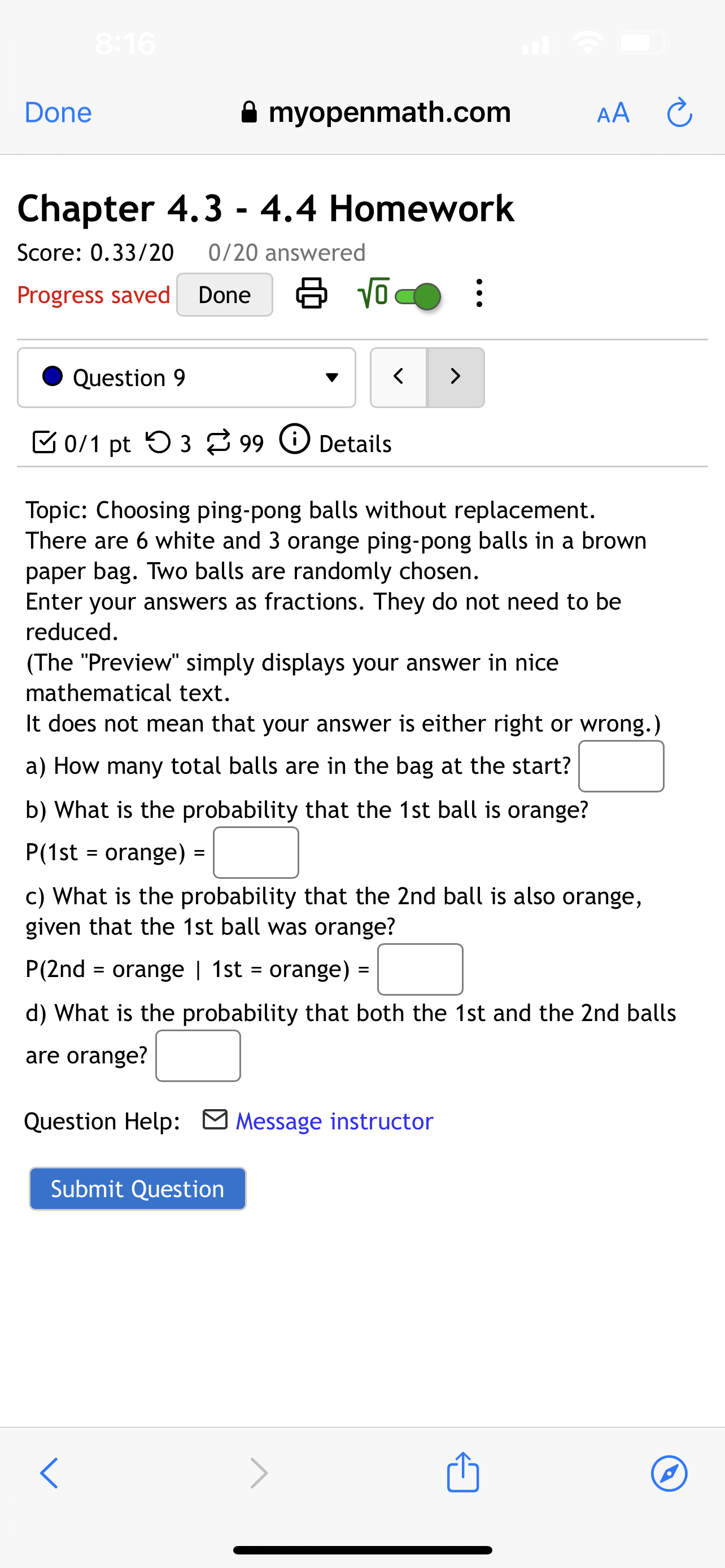 O Permutation l: c. In how many ways can 3 pizza toppings