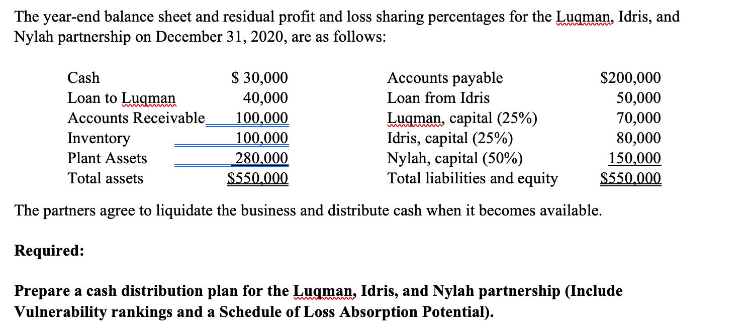 Please show all work (if answer and working notes can be done