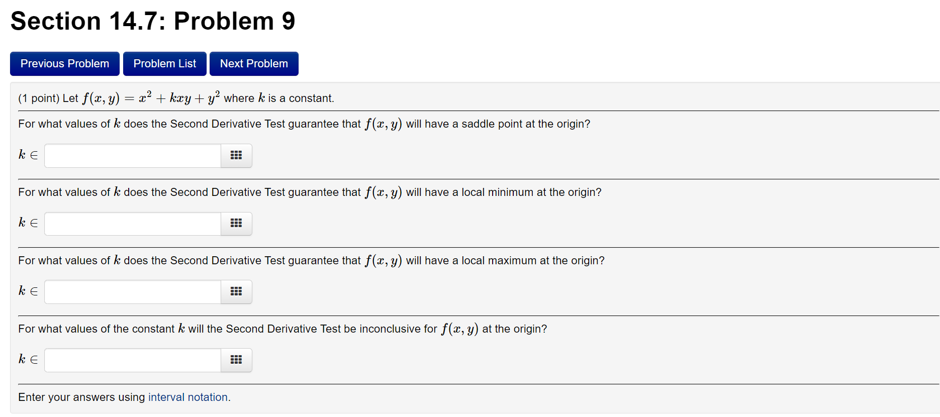 a minimum, or neither at the origin by imagining what the surface
