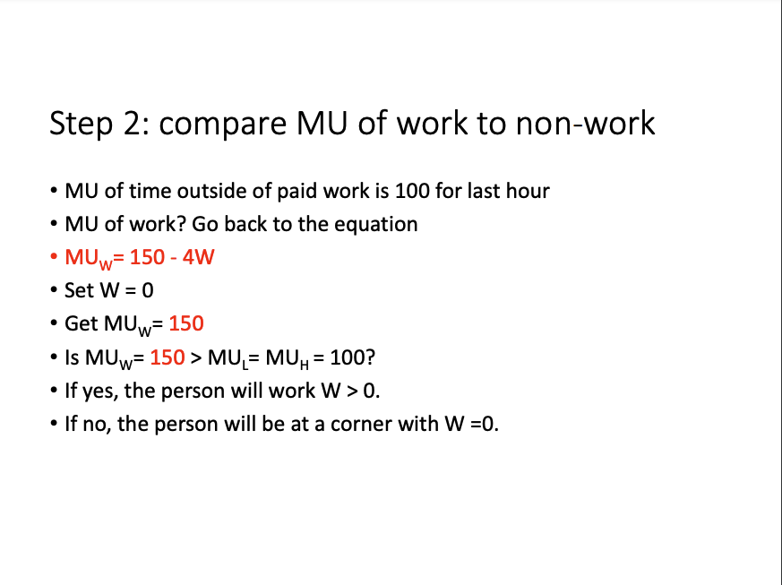 Utility function -> U (L, C, G). Be mindful that upper case