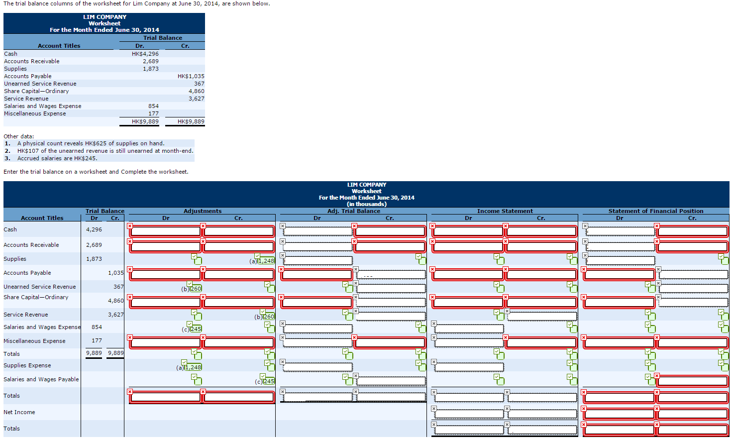 Hi I need an answer for the following exercise I had. Kindly