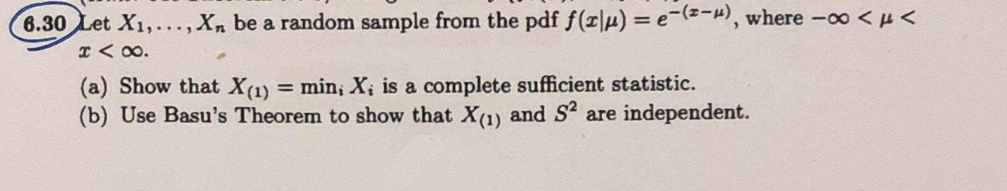 - (z), where 00 < < , Xn be a random sample