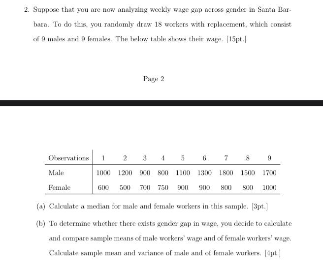(c) Test the hypothesis that there is no gender gap in wage.