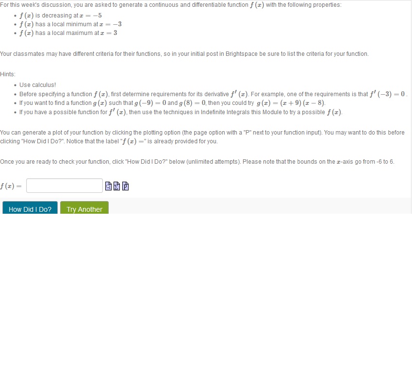 Please help solve and provide an explanation. For this week's discussion, you