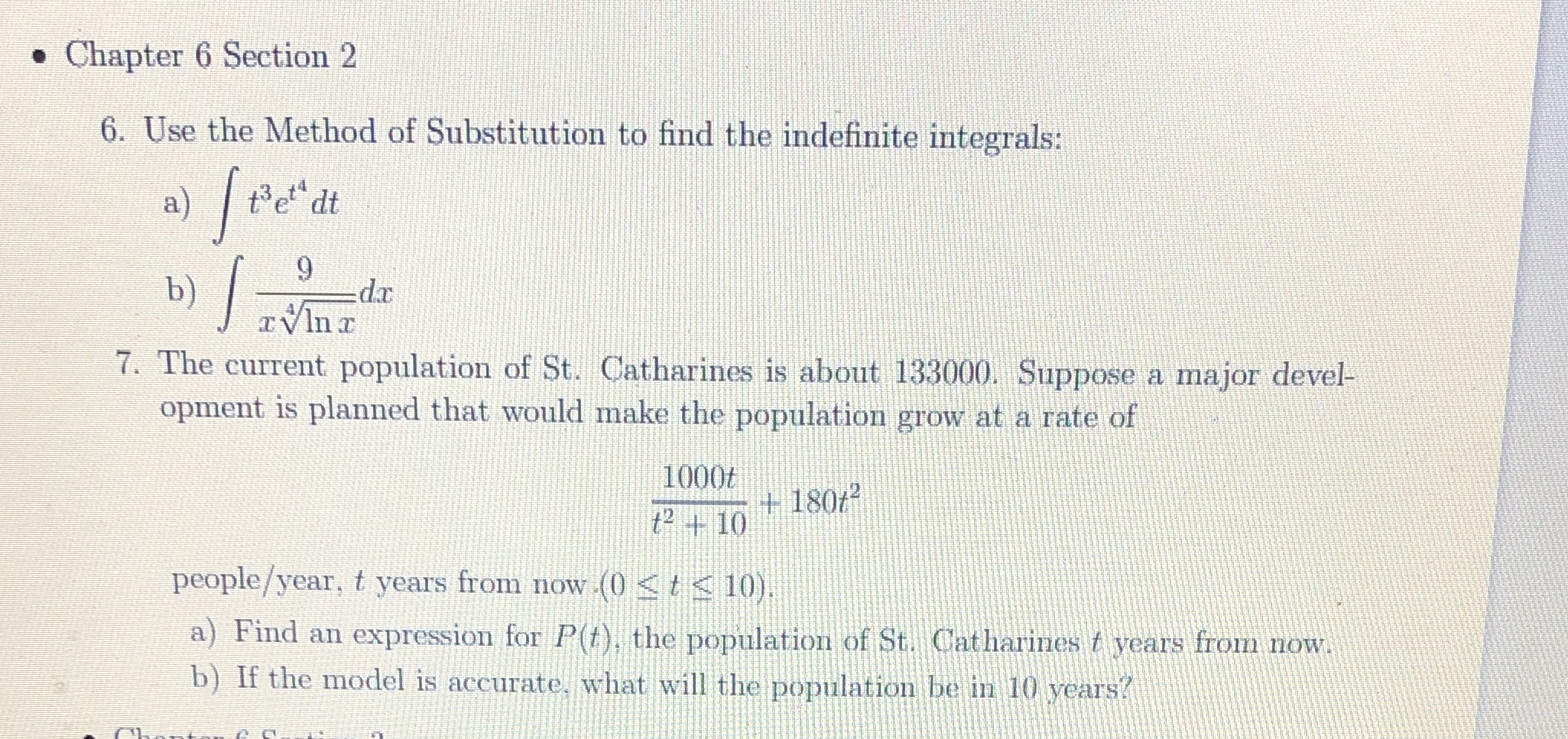 6 and 7 please, thanks . Chapter 6 Section 2 6. Use