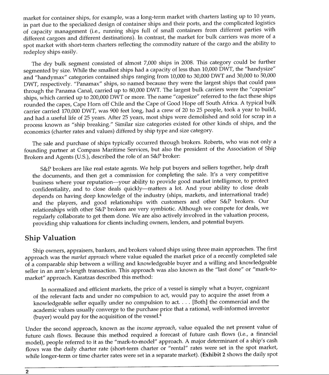 predict ship prices? How well do all three factors jointly explain ship