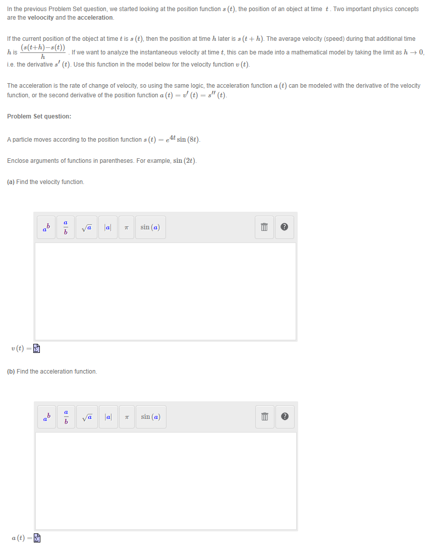  In the previous Problem Set question, we started looking at the