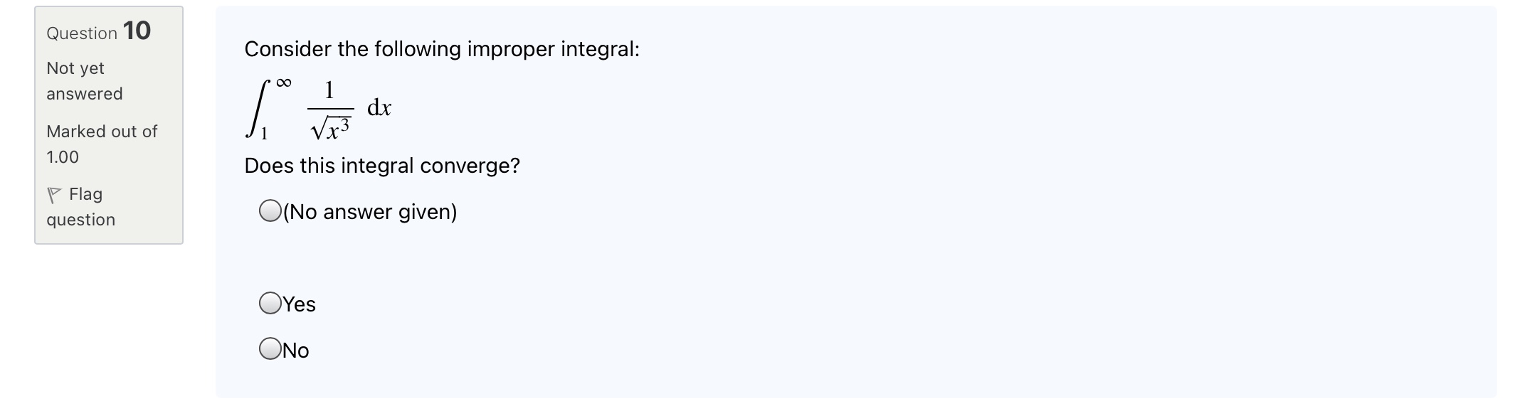 I would like them all solved correctly. Question 10 Consider the following