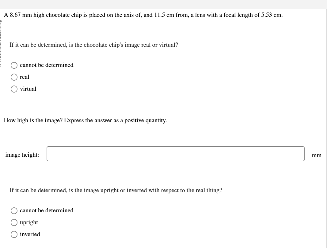 placing a converging lens in front of the eye. The lens will