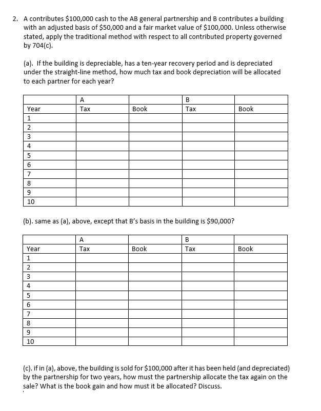Hello can you help me with these homework exercises? 2. A contributes