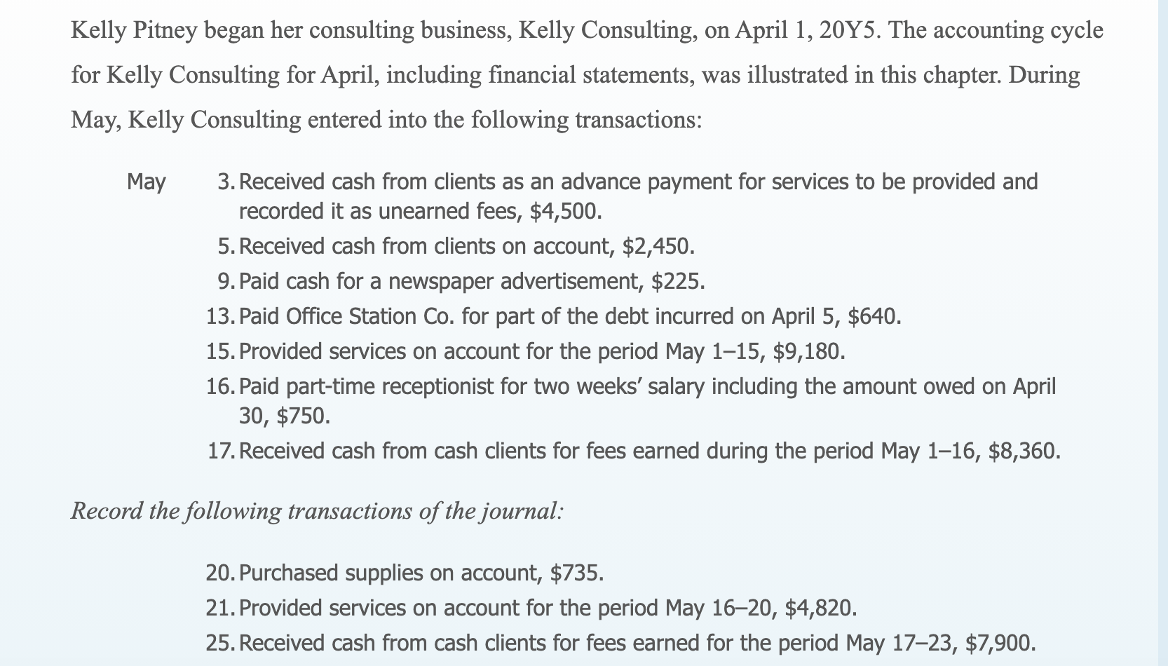 Page 5 Post. Date Description Ref. Debit Credit 2019 May 3 Cash