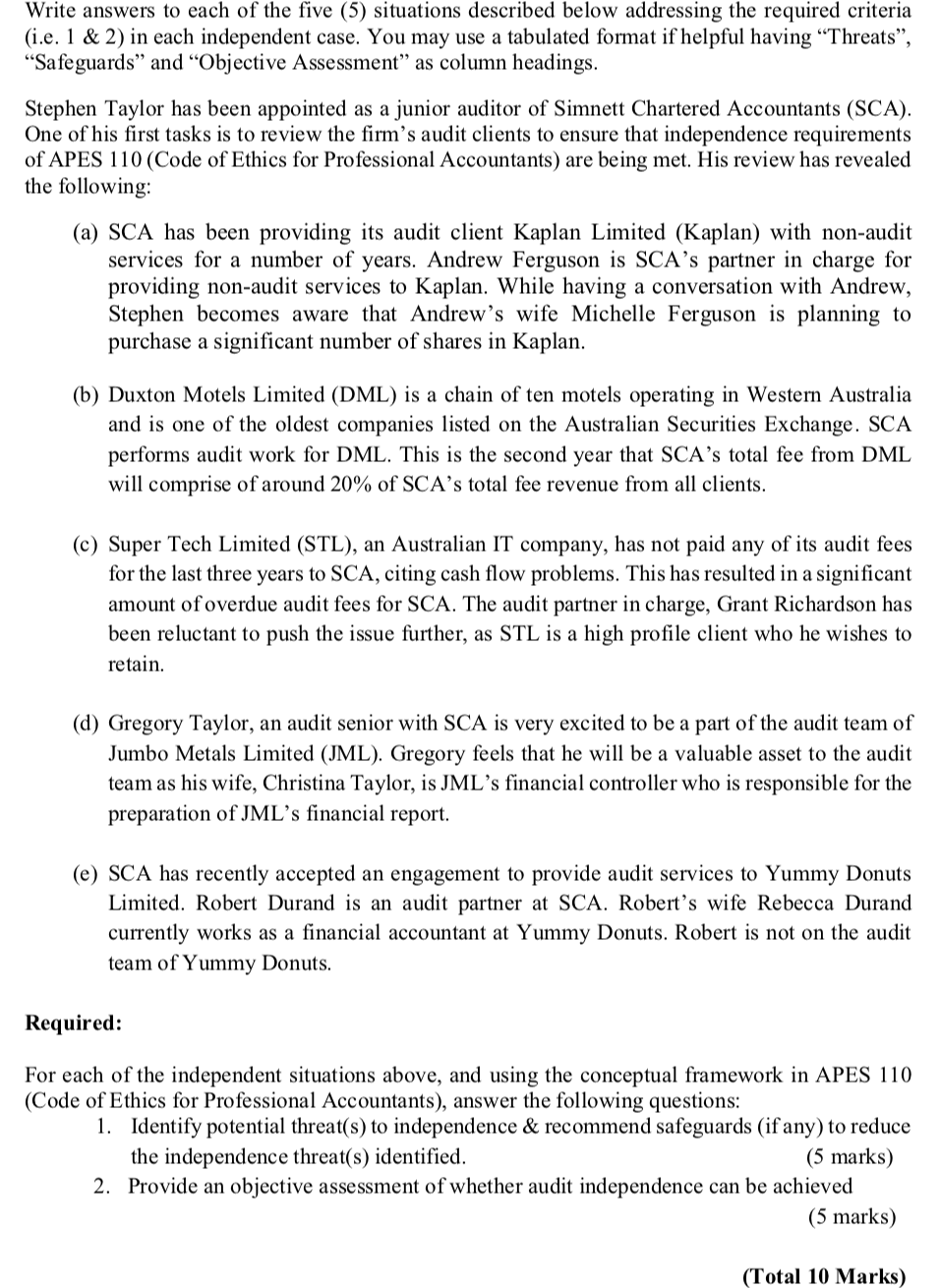 can you help me with homework, it is for the auditing, risk