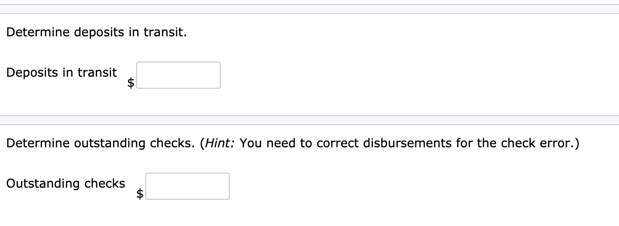 I determine what the despots in transit amount is? Splish Brothers Inc.'s