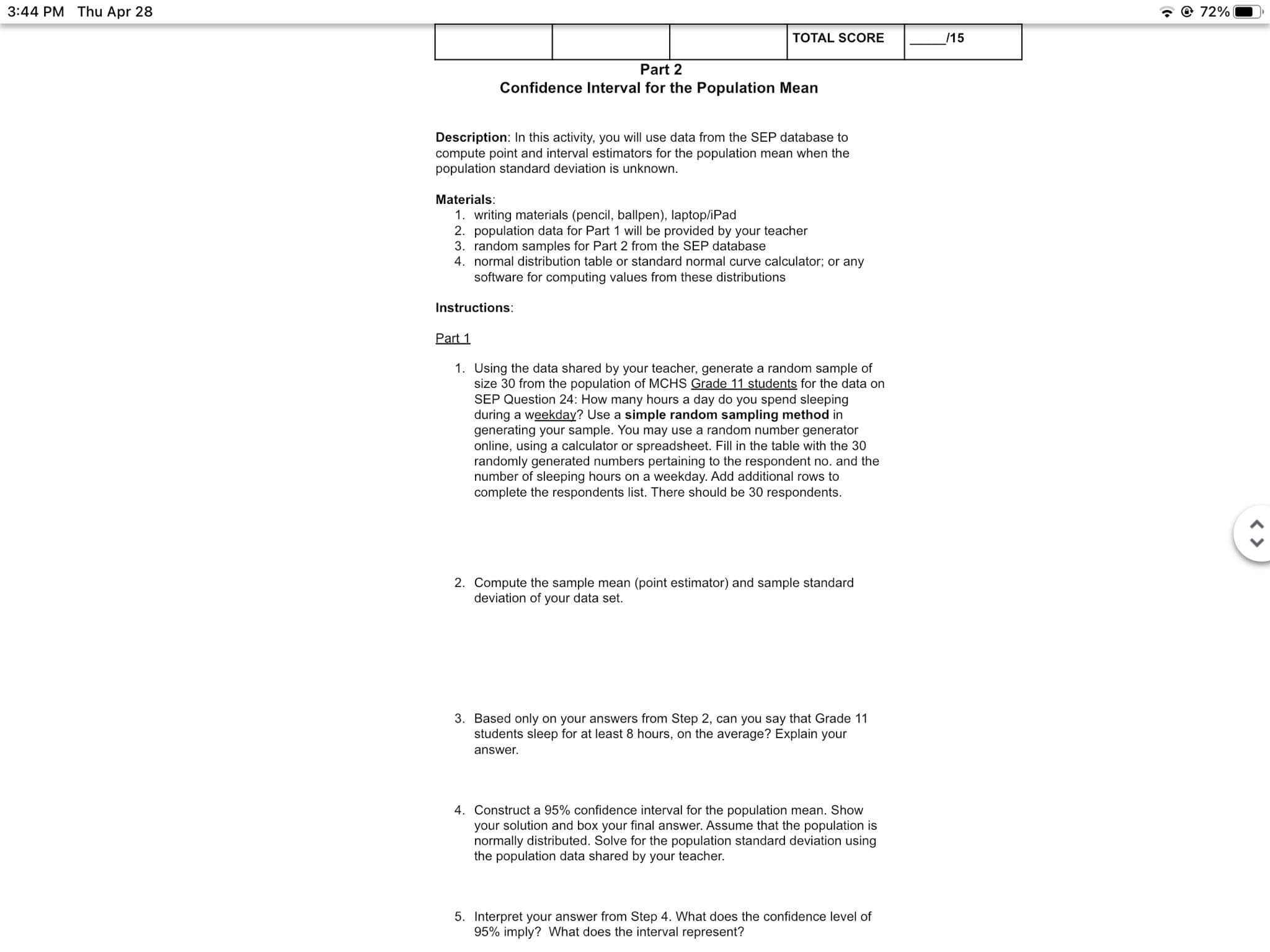 Respondent 1 Respondent 2 Respondent3 Respondent 4 Respondent 5 Respondent 6 Respondent
