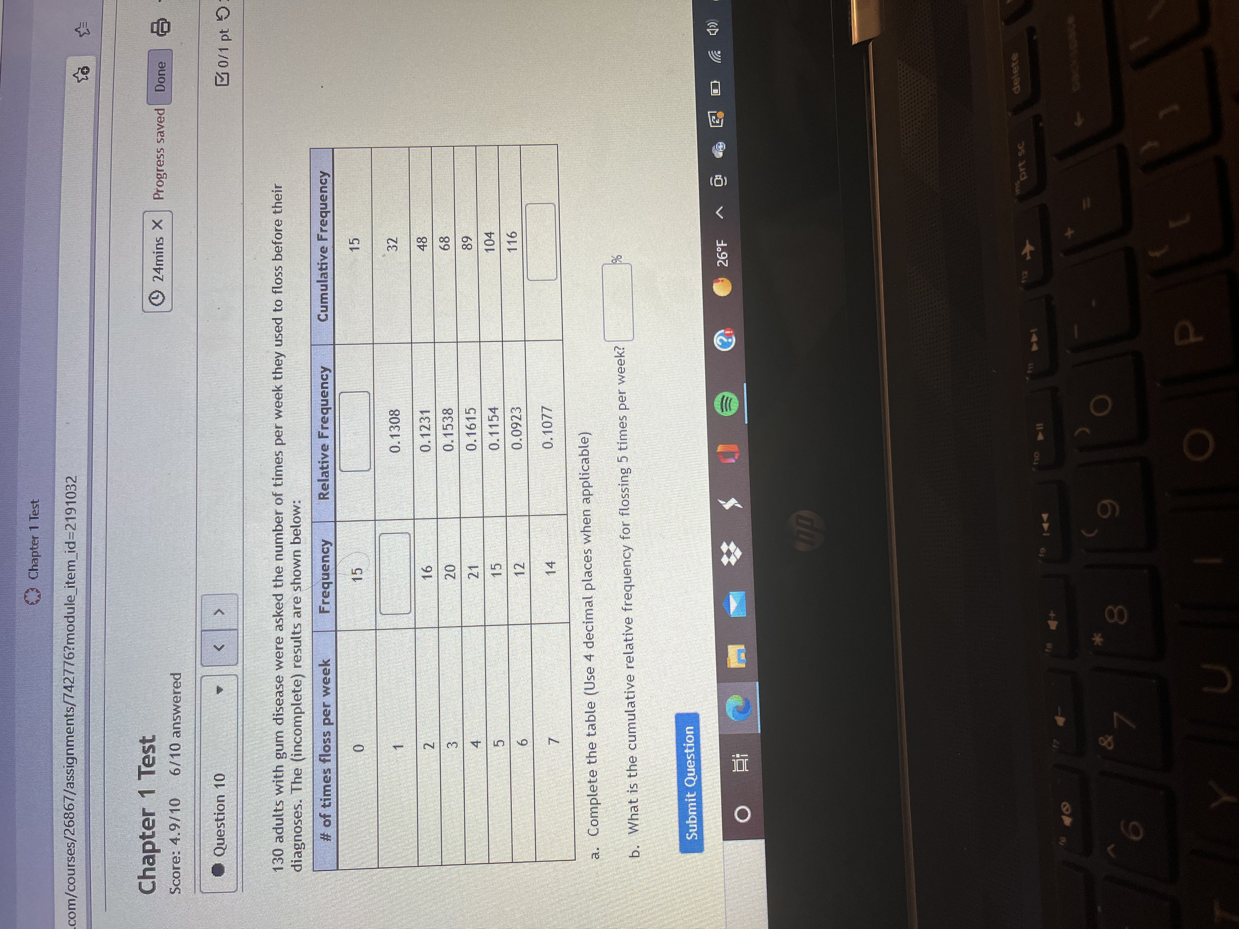 decimal places when apply): # of Siblings Frequency Relative Frequency| Cumulative Frequency