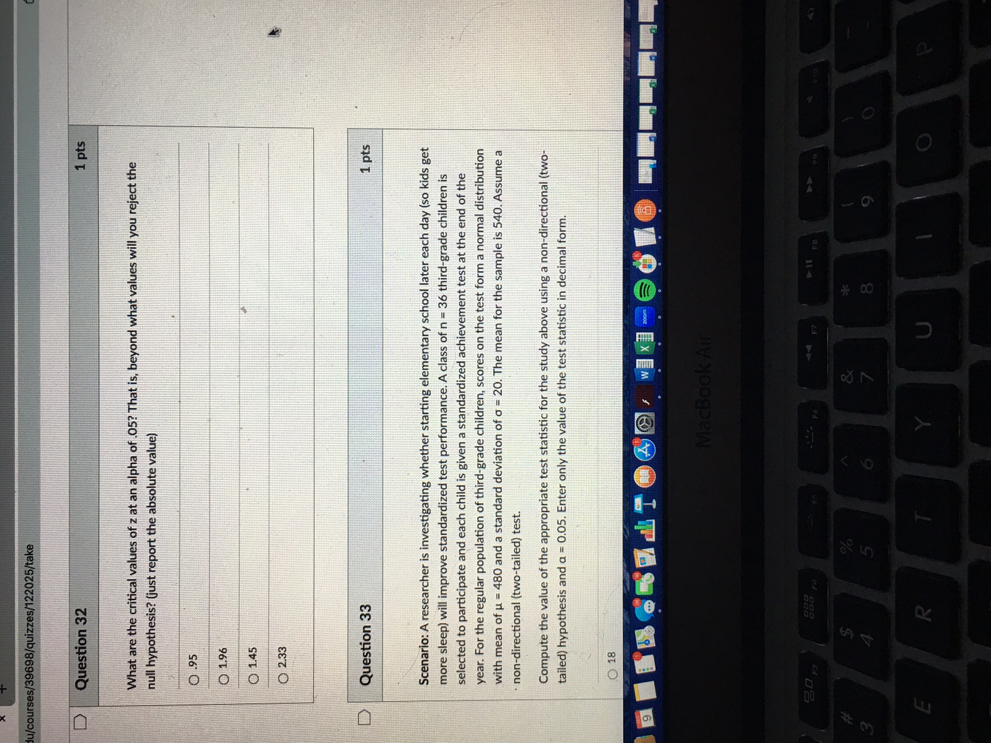 02 0 -2 05 0 -5 Question 9 1 pts For a