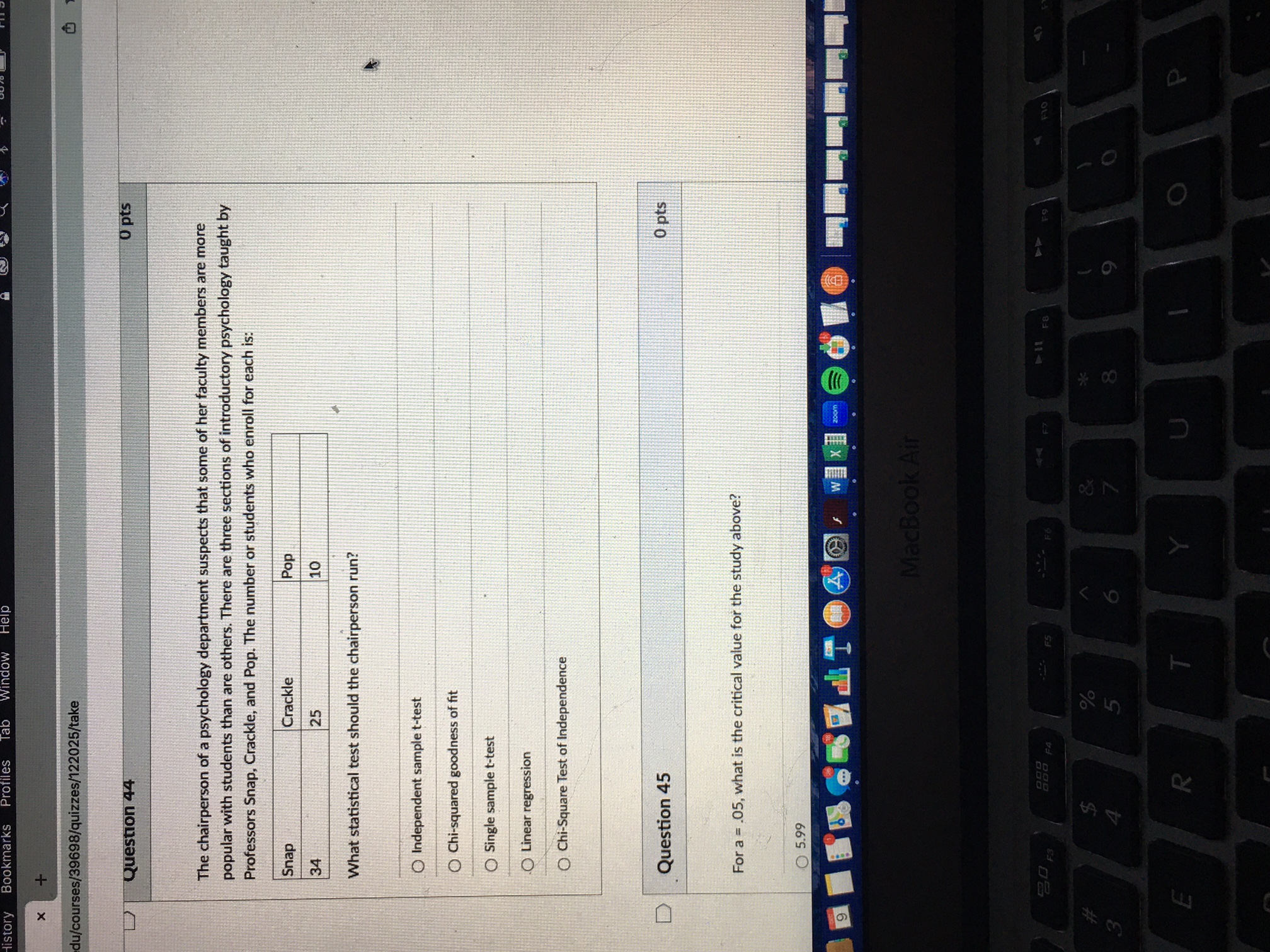 the risk of a Type I error increases. O True O False