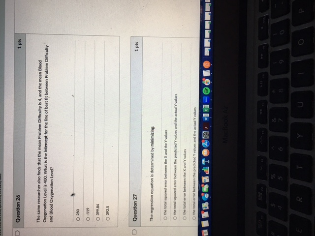 MacBook Air %D Question 23 1 pts For a normal distribution with