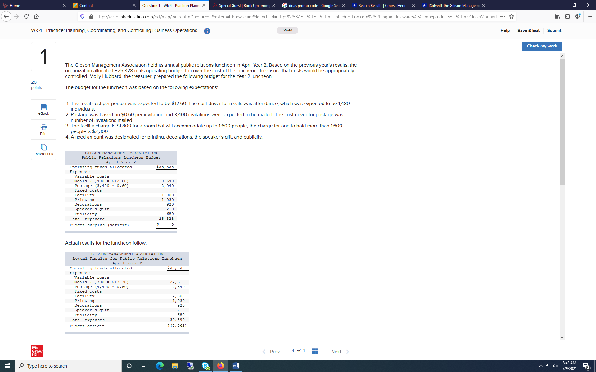Home X Content Question 1 - Wk 4 - Practice: Planni