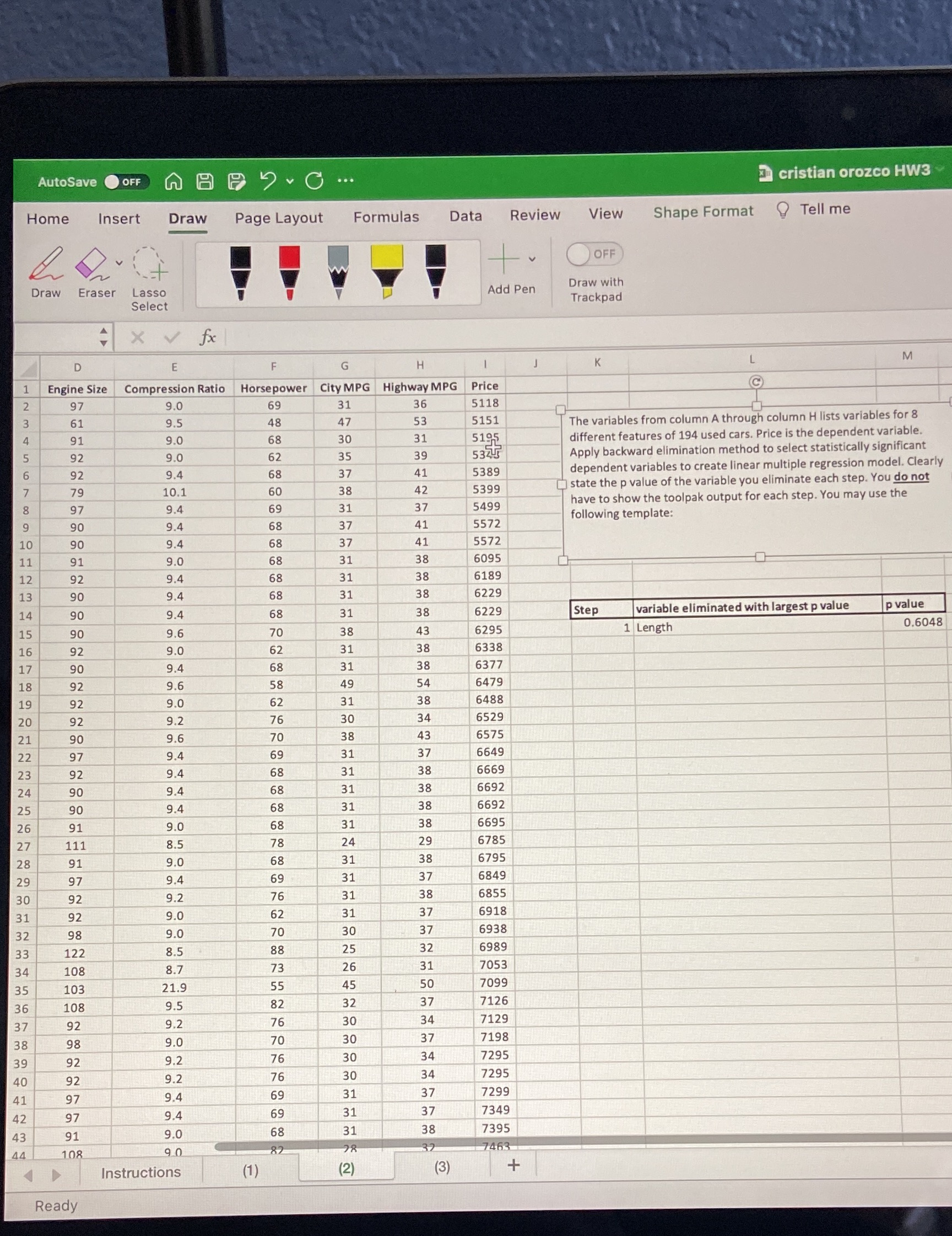  AutoSave ( OFF ~ 9 9 . C ... cristian orozco