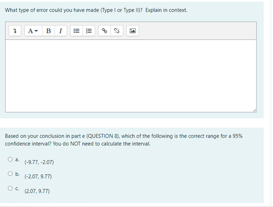 The summary statistics are given on the Minitab output (you do not