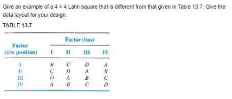 chess. The observed responses are given in parentheses in the table. Use