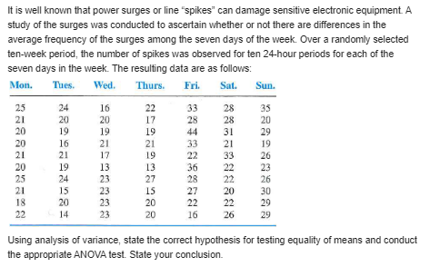mileage obtained over each test run. Test the null hypothesis of equal