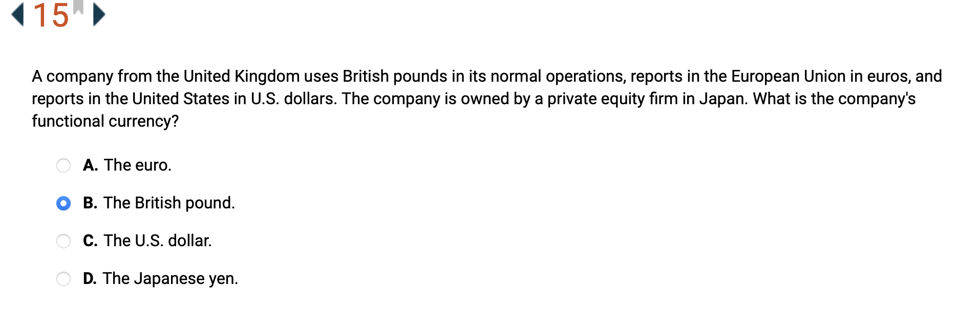 pay a xed rate. 0 c. A company with crude oil inventory