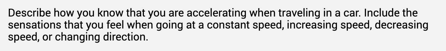 There are six question below!1. Describe how you know that you are