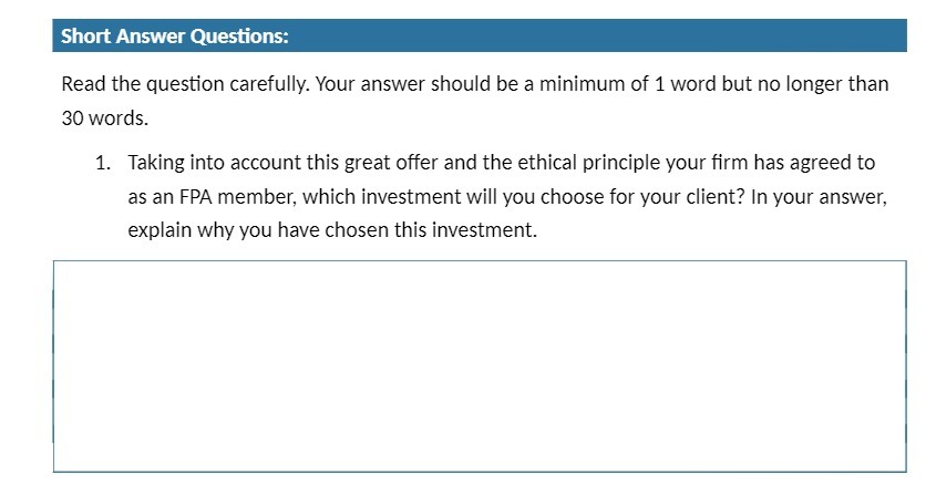 a minimum of 1 word but no longer than 30 words. 1.