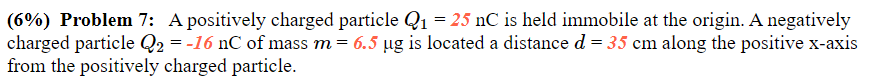 (a) Which of the following represents the free-body diagram of charge @2?