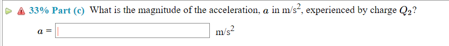 of charge O, in terms of the given variables. Expression : Q21