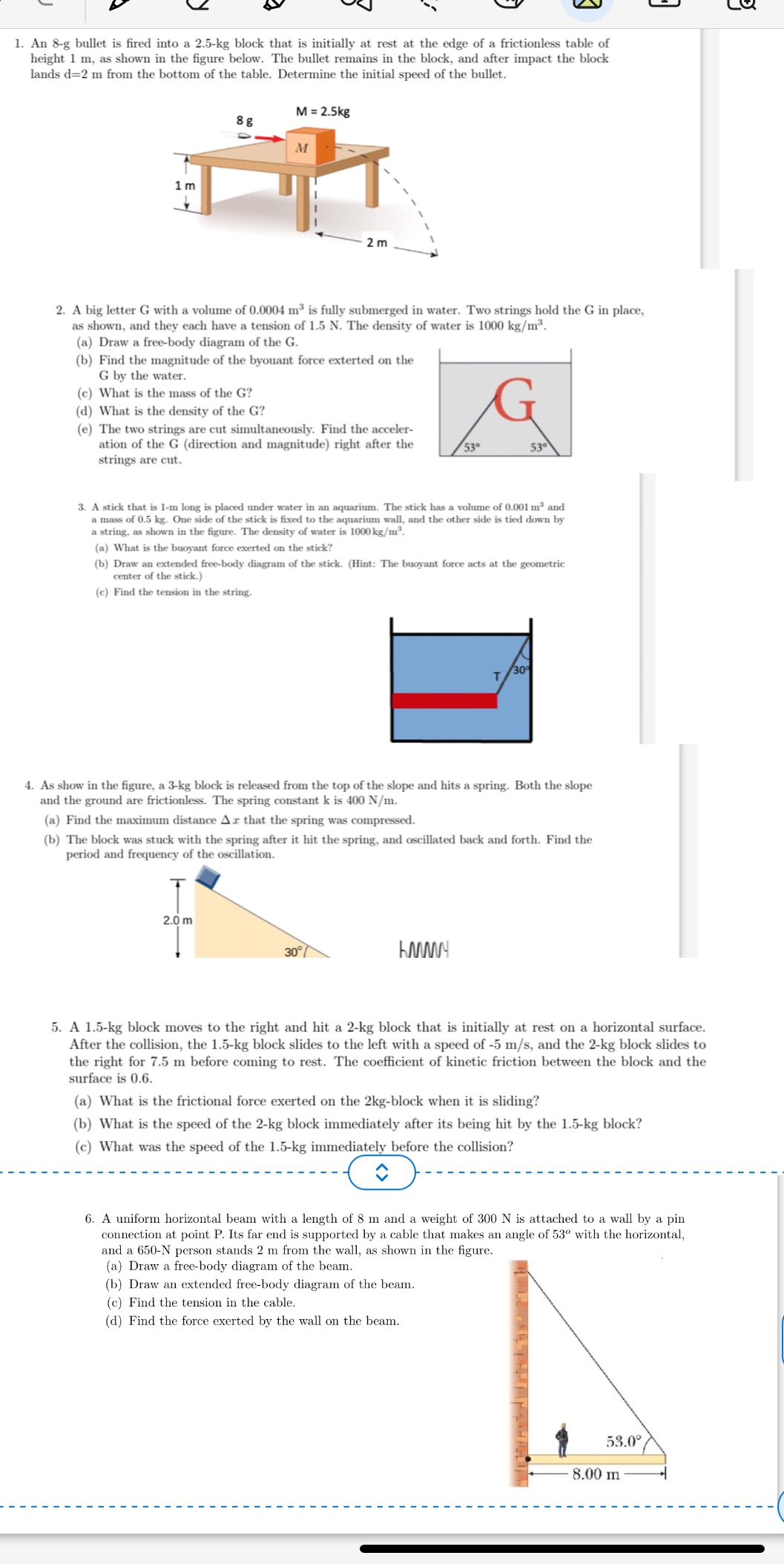 Pls answer number 1-6 with work and explanation on a seperate paper